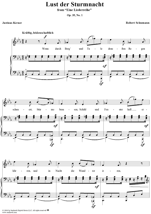 12 Gedichte, Op. 35, No. 1: Lust der Sturmnacht