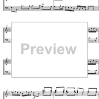 Suite  4 F Major BWV 809 - Score