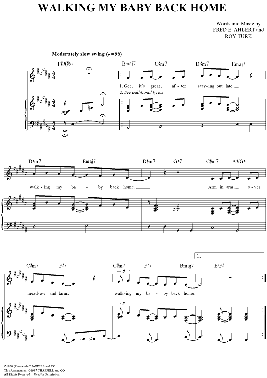 Walking My Baby Back Home