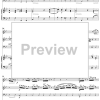 Trio Sonata in B-Flat Major, Wq161/1 - Piano Score