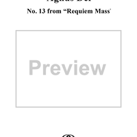 Requiem Mass, op. 89, no. 13:  Agnus Dei