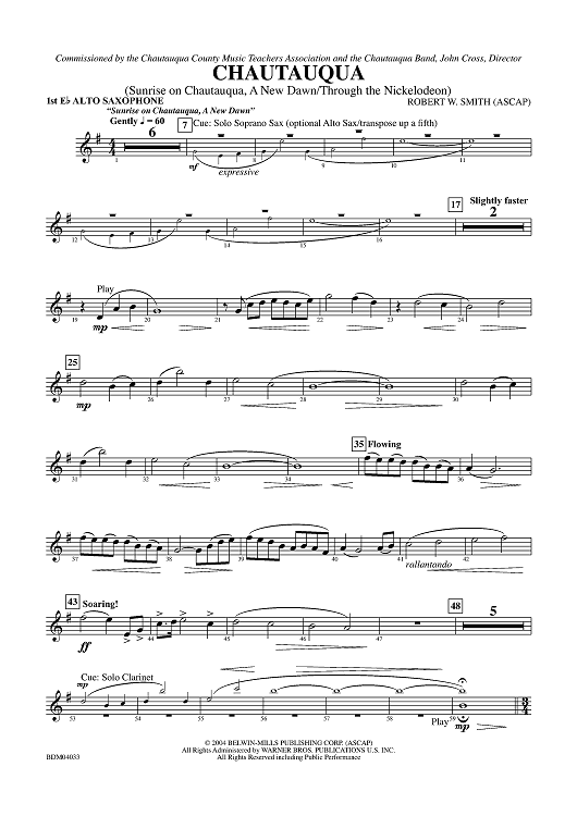 Chautauqua - Alto Saxophone 1