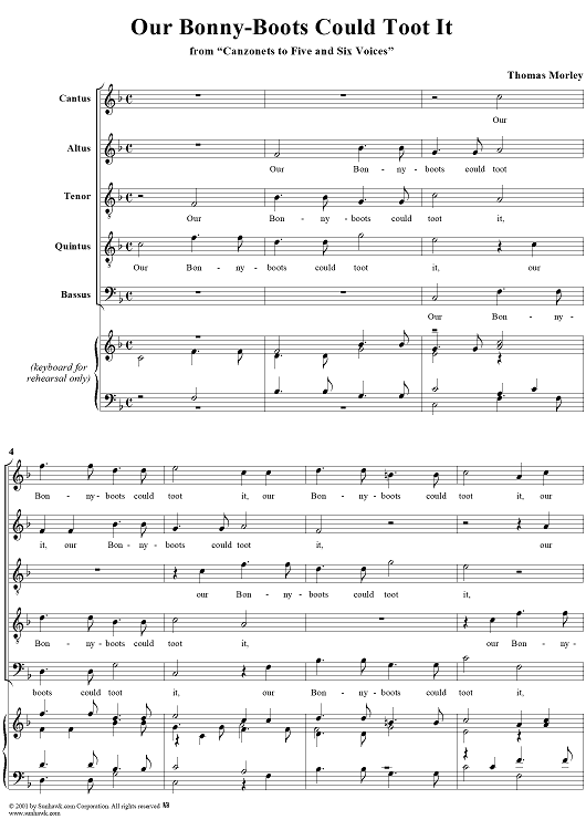 Our Bonny-Boots Could Toot It