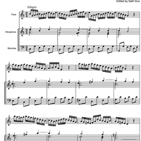 Allegro from Sonata C Major BWV 529