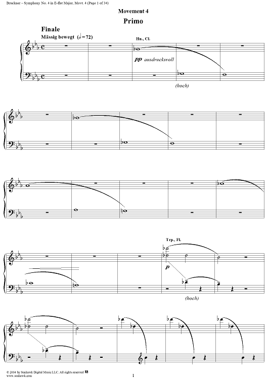 Symphony No. 4 in E-flat Major (Romantic), Movt. 4