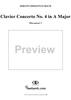 Clavier Concerto No. 4 in A Major, Movement 1 - Score