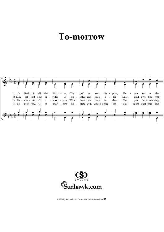 To-morrow