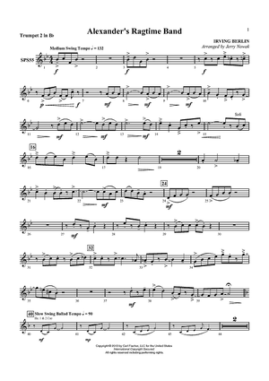 Alexander’s Ragtime Band - Trumpet 2 in Bb
