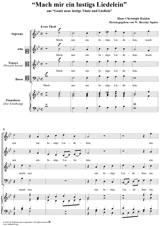 Mach Mir ein Lustigs Liedelein