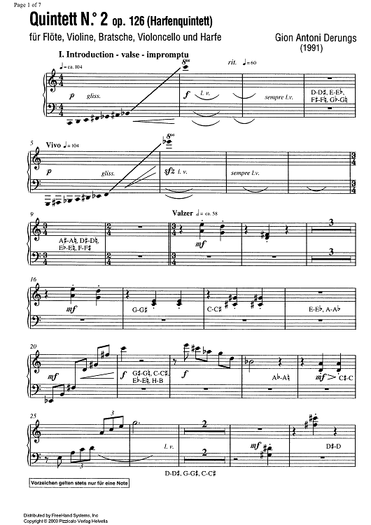 Quintet No. 2 Op.126 - Harp