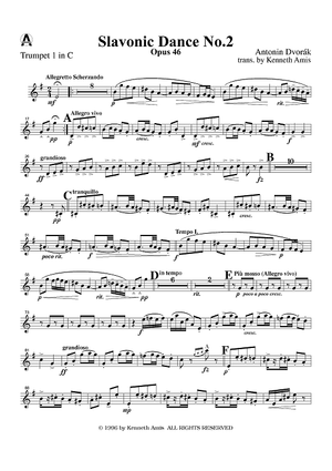 Slavonic Dance No. 2, Op. 46 - Trumpet 1 in C