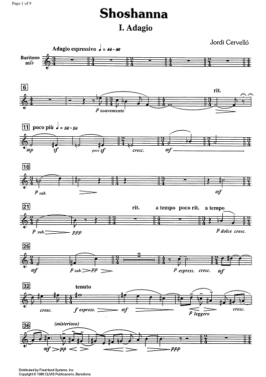 Shoshanna - E-flat Baritone Saxophone