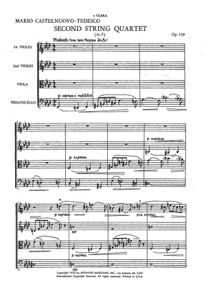 Second String Quartet in F, Op. 139