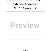 Mass No. 8 in C Major, "Mariazellermesse": No. 6, Agnus Dei