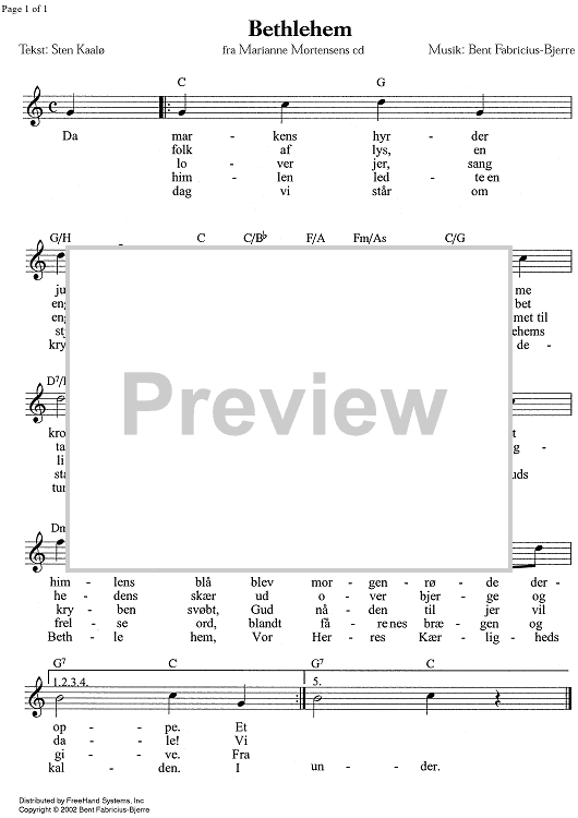 Bethlehem - C Instruments