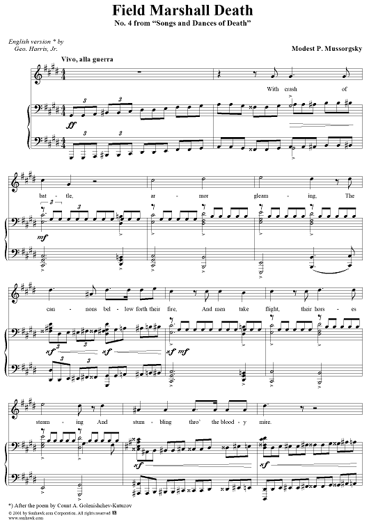 Field-Marshall Death, No. 4 from "Songs and Dances of Death"