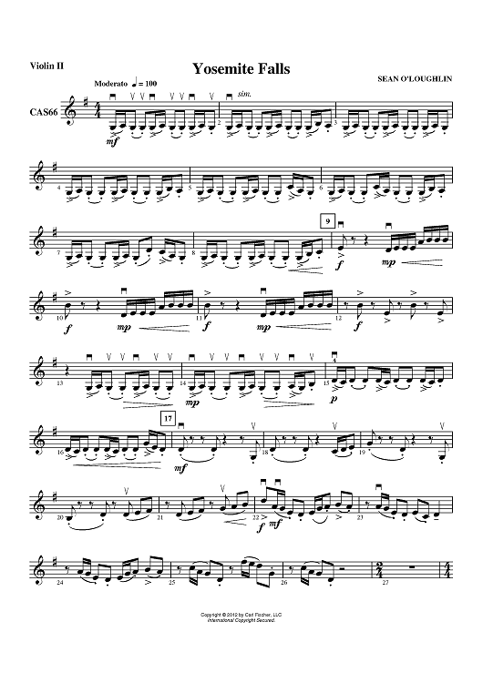 Yosemite Falls - Violin 2