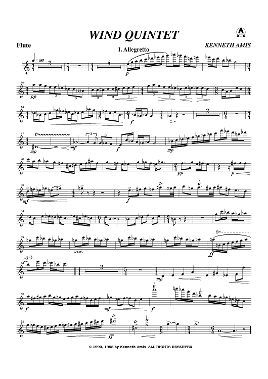 Wind Quintet - Flute