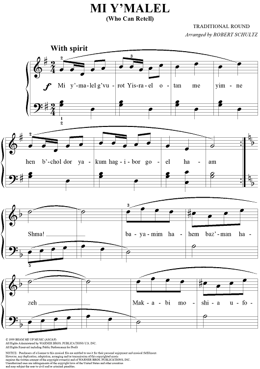 Mi Y'malel (Who Can Retell)