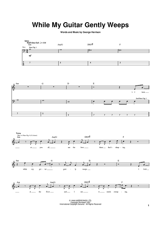 While My Guitar Gently Weeps While My Guitar Gently Weeps