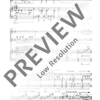 Konzertante Musik - Vocal/piano Score