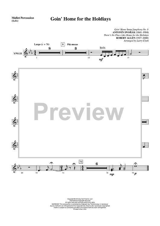 Goin' Home For the Holidays - Mallet Percussion