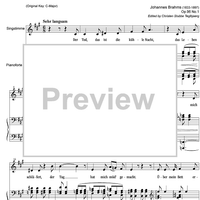 Der Tod, das ist die kühle Nacht Op.96 No. 1