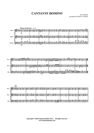Cantate Domino - Score