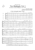 Two Madrigals, Vol. 1 - from Morley's "First Book of Madrigals to 4 Voices" (1594) - Score