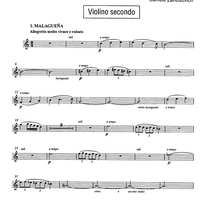 6 canzoni andaluse (6 andalusian songs) - Violin 2