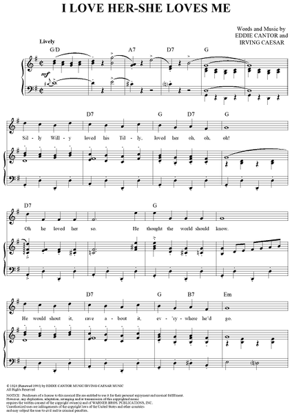 I Love Her - She Loves Me