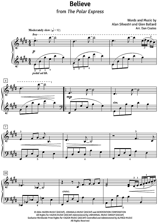 Believe - from The Polar Express