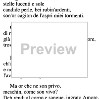 Vaghi crin del mio sole