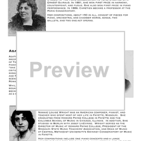 Contents and Composer Biographies - Bonus Material