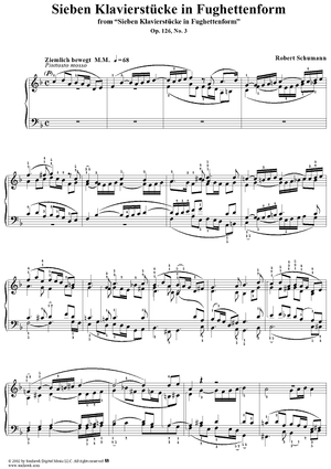 Sieben Klavierstücke, No. 3
