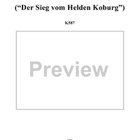 Contredance in C Major, K587 - Full Score