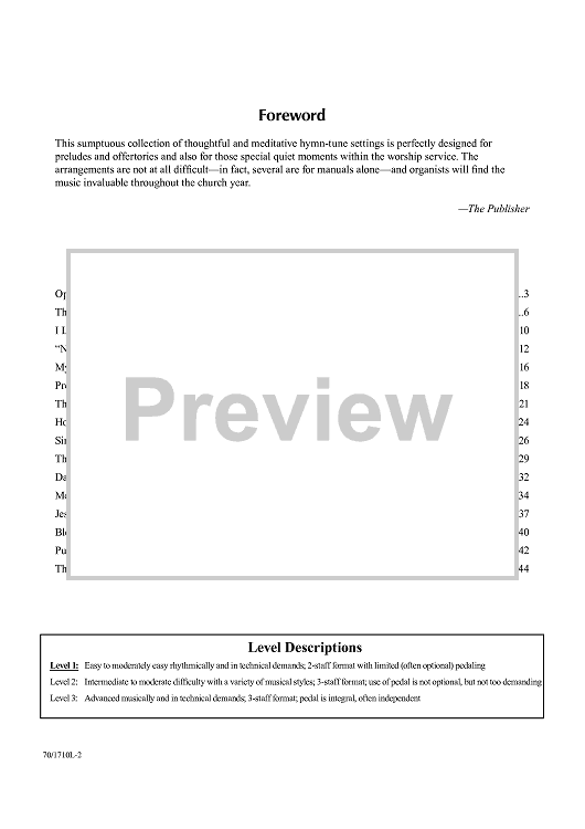 Contents - Bonus Material