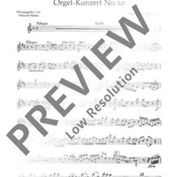 Organ Concerto No. 10 D Minor - Oboe I
