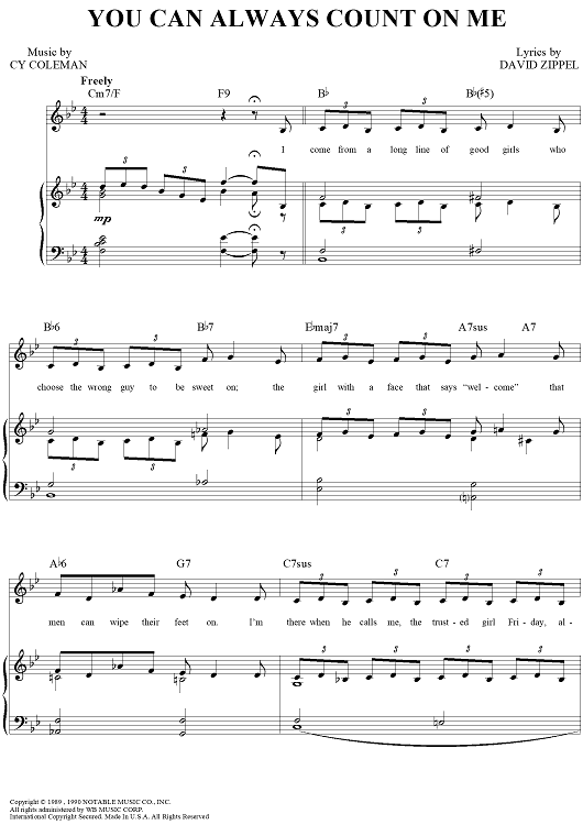 You Can Always Count on Me