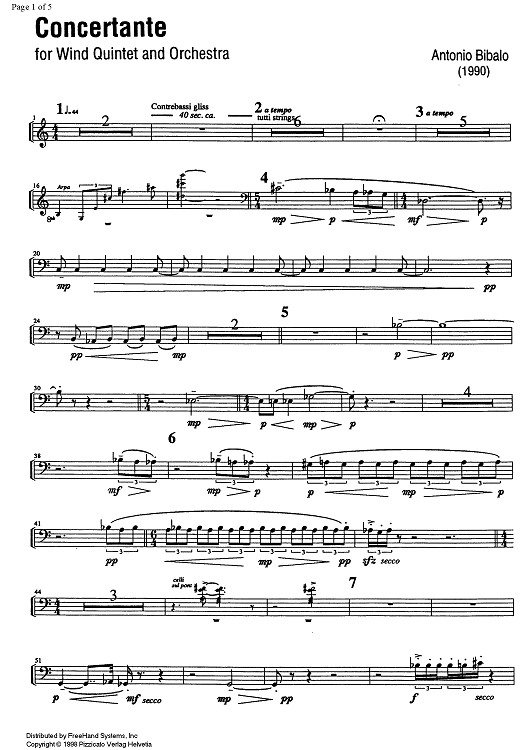 Concertante - Solo Bassoon