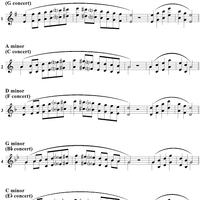 Minor Scales with Arpeggio - E-flat Instruments