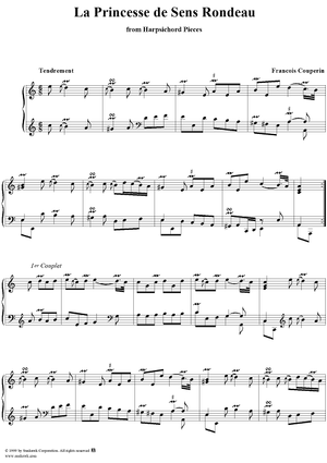 Harpsichord Pieces, Book 2, Suite 9, No.4:  La Princesse de Sens  Rondeau