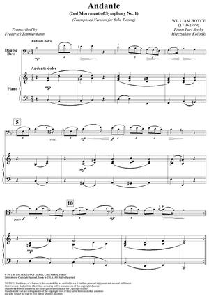 Andante - Piano Score