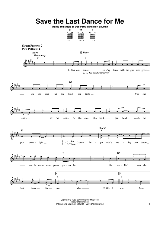 Save The Last Dance For Me