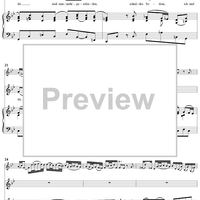 "Ich will nach dem Himmel zu", Aria, No. 3 from Cantata No. 146: "Wir müssen durch viel Trübsal" - Piano Score