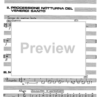Tre notturni resiani [set of parts] - Percussion 1