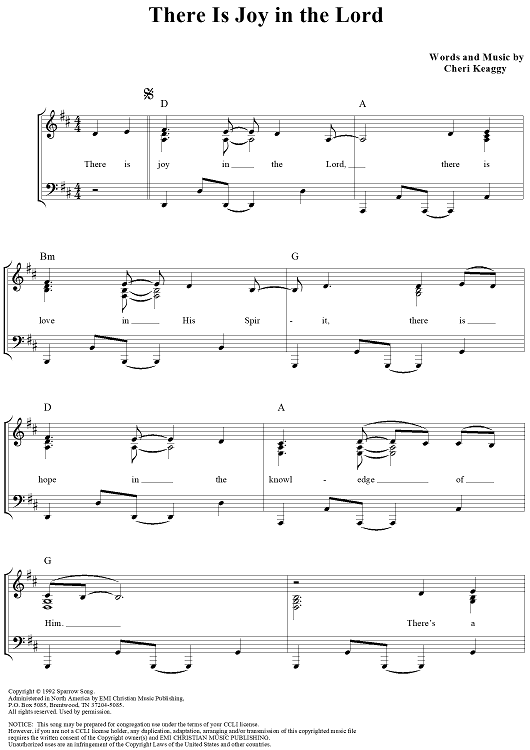 There Is Joy in the Lord