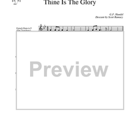 Thine is The Glory - Horn in F