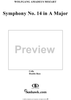 Symphony No. 14 in A Major, K114 - Full Score