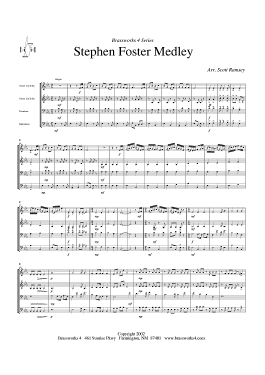 Stephen Foster Medley - Score